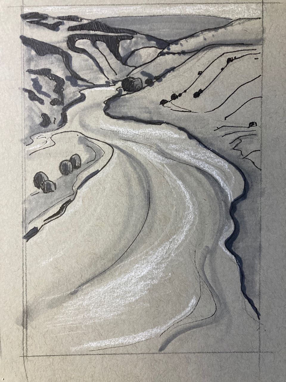 From a Georgia O'Keeffe painting.
